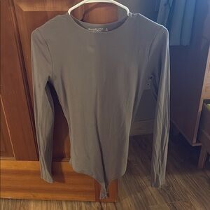 Gray Long Sleeve Bodysuit
